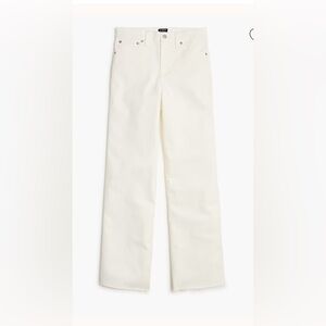J. Crew Wide-Leg Crop Jean in All-Day Stretch Size 29 White NWT Casual Modern